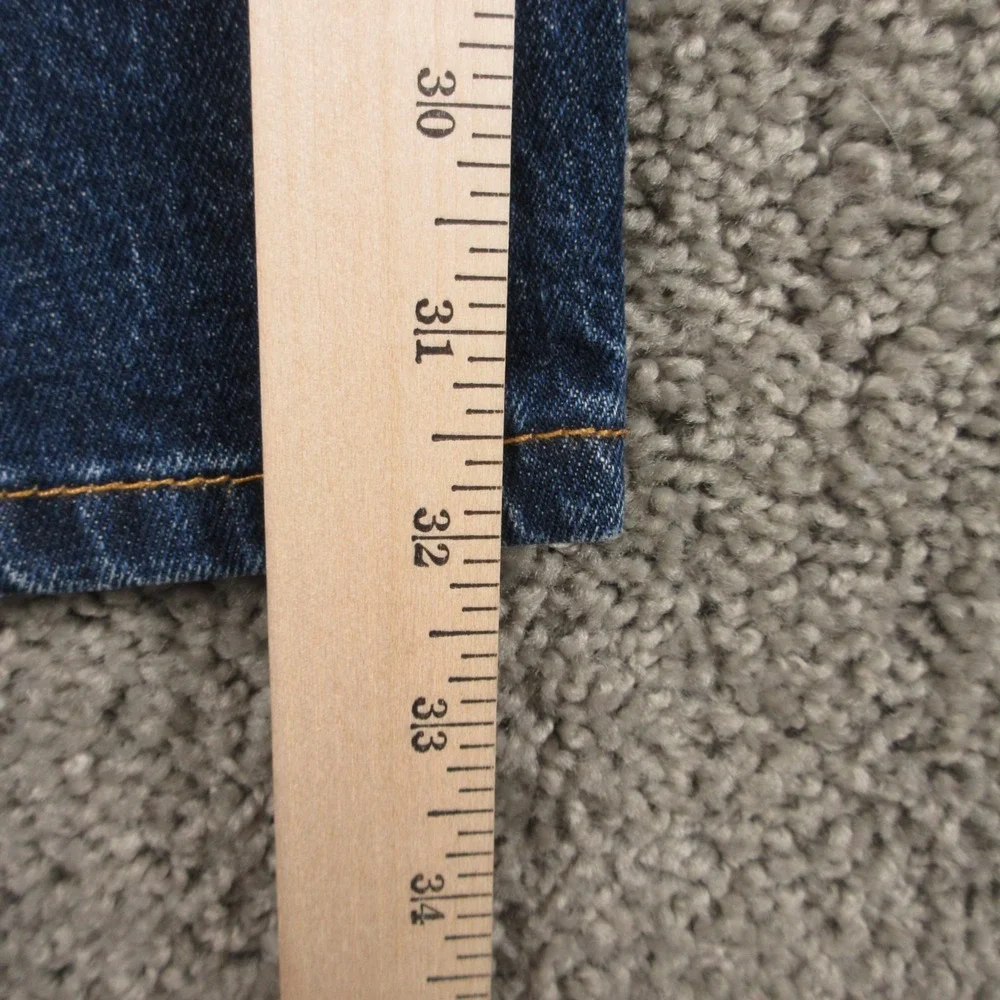 Levis jeans Mens 36x32 Blue 505 Regular Straight Faded Whisker Zip Denim Pants